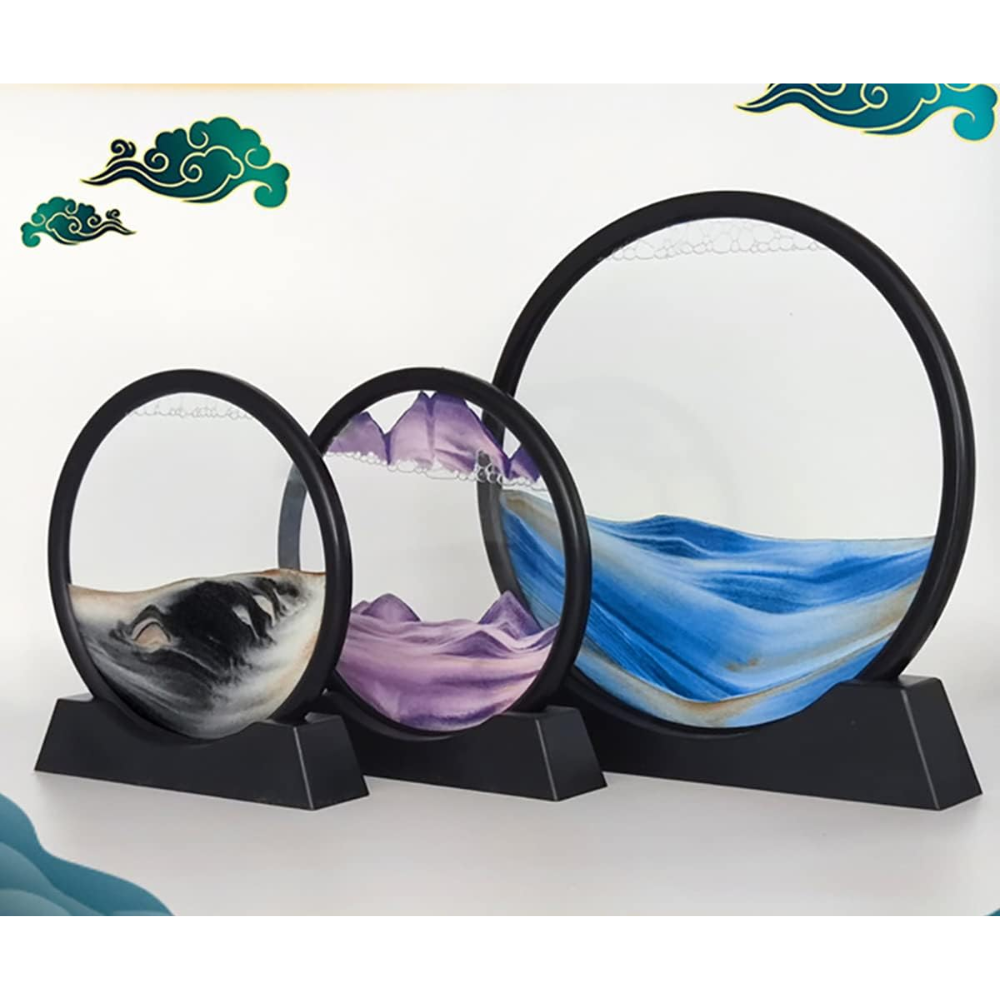 Lámpara de mesa de arena movediza 3D
